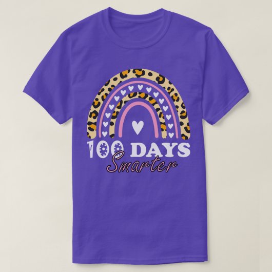 100 dagen slimmere 100e dagen school Rainbo T-shirt (Design voorkant)
