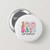 100 dagen slimmere 100e schooldag ronde button 5,7 cm (Voorkant /achterkant)