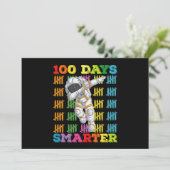 100 dagen slimmere astronaut 100ste dag van de sch kaart (Staand voorkant)