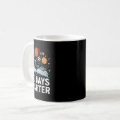 100 dagen Slimmere Astronaut Space 100ste dag van Koffiemok (Voorkant links)