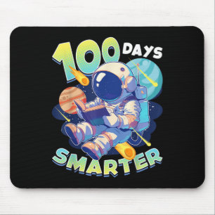 100 dagen Slimmere Astronaut Space 100ste dag van  Muismat
