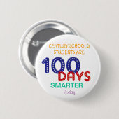 100 dagen slimmere Buttonnen Sjablonen Ronde Button 5,7 Cm (Voorkant /achterkant)