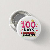 100 dagen slimmere dagen van de leerkracht ronde button 3,2 cm (Voorkant /achterkant)