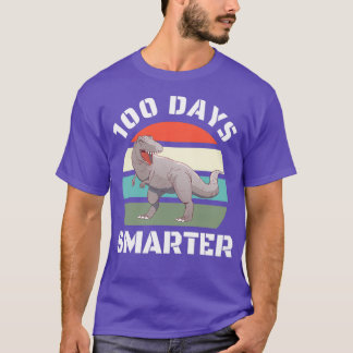 100 dagen slimmere dinosaurus Funny Gift for Stude T-shirt