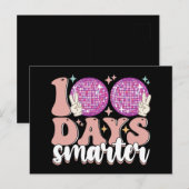 100 dagen slimmere discobal 100ste dag van de scho briefkaart (Voorkant / Achterkant)