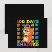100 dagen slimmere eekhoorn 100ste dag van de scho briefkaart (Voorkant / Achterkant)