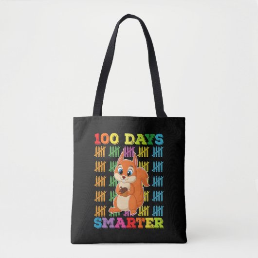 100 dagen slimmere eekhoorn 100ste dag van de scho tote bag (Voorkant)