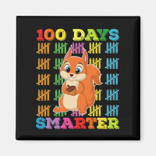 100 dagen slimmere eekhoorn 100ste dag van school magneet