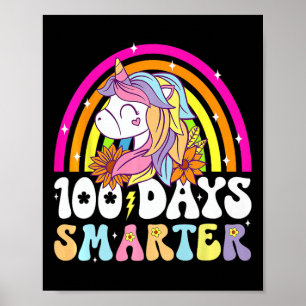 100 dagen slimmere eenhoorn Kinder regenboog 100st Poster