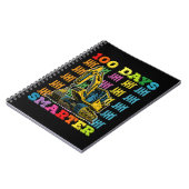 100 dagen slimmere graafmachine 100ste schooldag notitieboek (Linkerzijde)