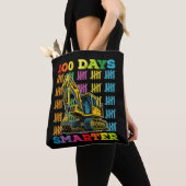 100 dagen slimmere graafmachine 100ste schooldag tote bag (Dichtbij)