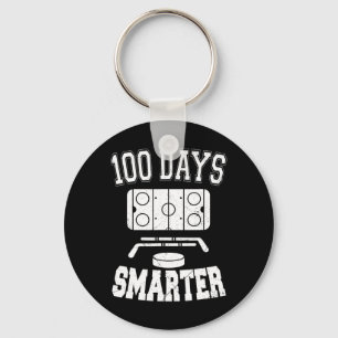 100 dagen slimmere Hockey-sport 100e schooldag Sleutelhanger