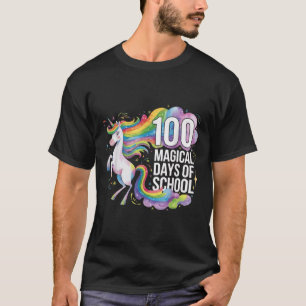 100 dagen slimmere Kinder meisjes eenhoorn 100e da T-shirt