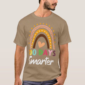 100 dagen Slimmere Kindertuin School Teacher Rainb T-shirt