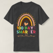 100 dagen Slimmere Kindertuin School Teacher Rainb T-shirt (Design voorkant)