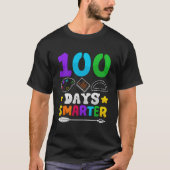 100 dagen slimmere leraar 100ste schooldag t-shirt (Voorkant)