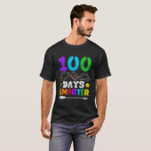 100 dagen slimmere leraar 100ste schooldag t-shirt (Voorkant volledig)