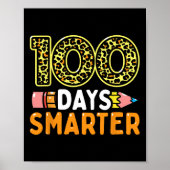 100 dagen slimmere leraar of student 100e dag van  poster (Voorkant)