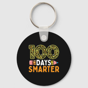 100 dagen slimmere leraar of student 100e dag van  sleutelhanger