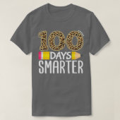 100 dagen slimmere leraar of student 100e dag van  t-shirt (Design voorkant)