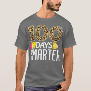100 dagen slimmere leraar of student 100e dag van t-shirt