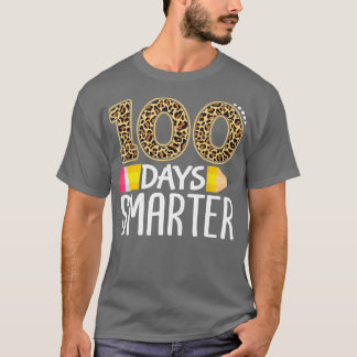 100 dagen slimmere leraar of student 100e dag van t-shirt