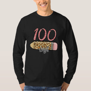 100 dagen slimmere leraar of student 100e dag van t-shirt