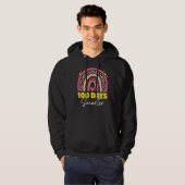 100 dagen slimmere leraar student 100e dag van het hoodie (Voorkant volledig)