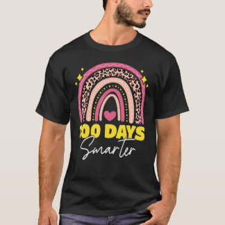 100 dagen slimmere leraar student 100e dag van het t-shirt