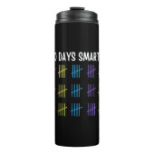 100 dagen slimmere leraar/student thermosbeker (Voorkant)