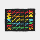 100 dagen Slimmere Leuke Tally Leraar en Studenten Fleece Deken (Voorkant (Horizontaal))