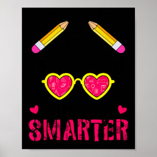 100 dagen slimmere meisjes Bun Hair 100e dag van Poster