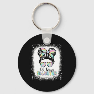 100 dagen slimmere meisjes Bun Hair 100e dag van Sleutelhanger