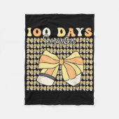 100 Dagen Slimmere Meisjes Coquette Bow 100 Dagen  Fleece Deken (Voorkant)
