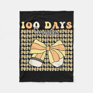 100 Dagen Slimmere Meisjes Coquette Bow 100 Dagen  Fleece Deken