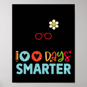100 dagen slimmere meisjes Schattige konijn 100e d Poster