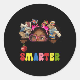 100 Dagen Slimmere Melanine Afro Meisjes Kinder 10 Ronde Sticker