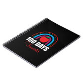 100 dagen slimmere regenboog Funny 100e schooldag Notitieboek (Linkerzijde)