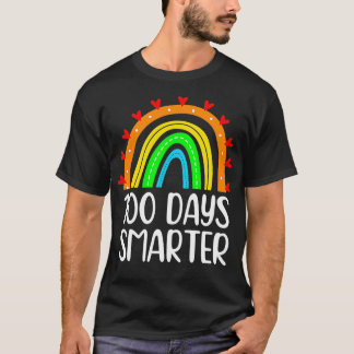 100 dagen slimmere regenboogleraar student 100e da t-shirt