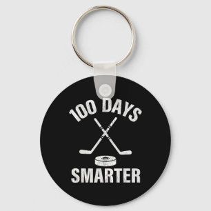 100 dagen Slimmere school Hockey Sport Teacher Stu Sleutelhanger
