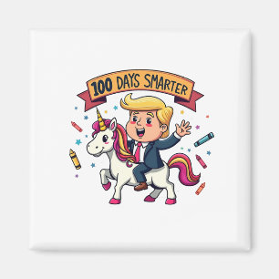 100 dagen slimmere school Trump Inaguration Day Magneet