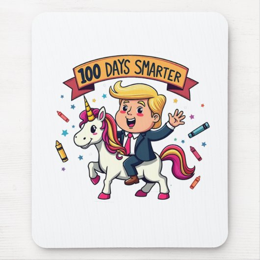 100 dagen slimmere school Trump Inaguration Day Muismat (Voorkant)