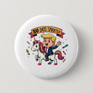 100 dagen slimmere school Trump Inaguration Day Ronde Button 5,7 Cm