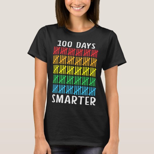 100 dagen slimmere student-leraar kinderen 100 dag t-shirt (Voorkant)