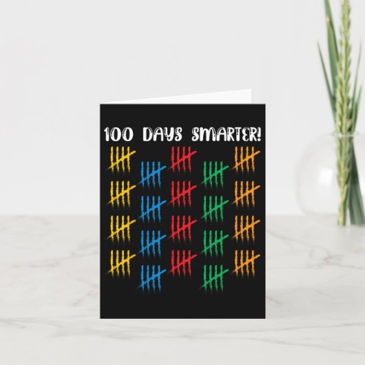 100 dagen slimmere studentenjongens 100 dagen kaart (Voorkant)