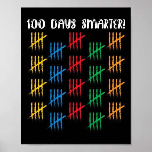 100 dagen slimmere studentenjongens 100 dagen poster (Voorkant)
