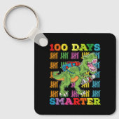 100 dagen Slimmere T Rex Dinosaurus 100th Day Scho Sleutelhanger (Voorkant)