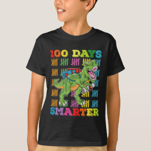 100 dagen Slimmere T Rex Dinosaurus 100th Day Scho T-shirt