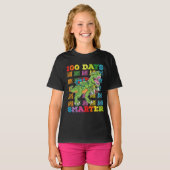 100 dagen Slimmere T Rex Dinosaurus 100th Day Scho T-shirt (Voorkant volledig)
