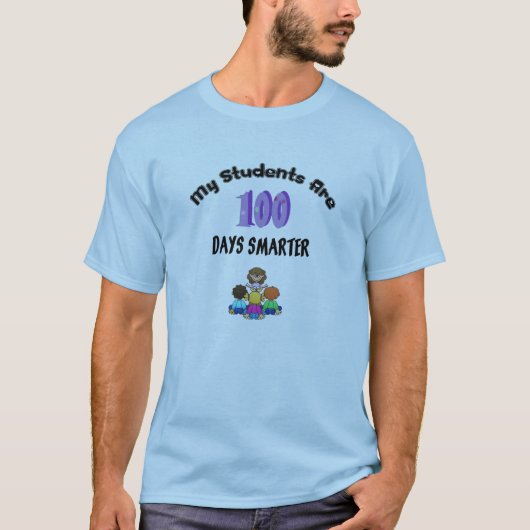 100 dagen slimmere T-shirt van de leraar (Voorkant)